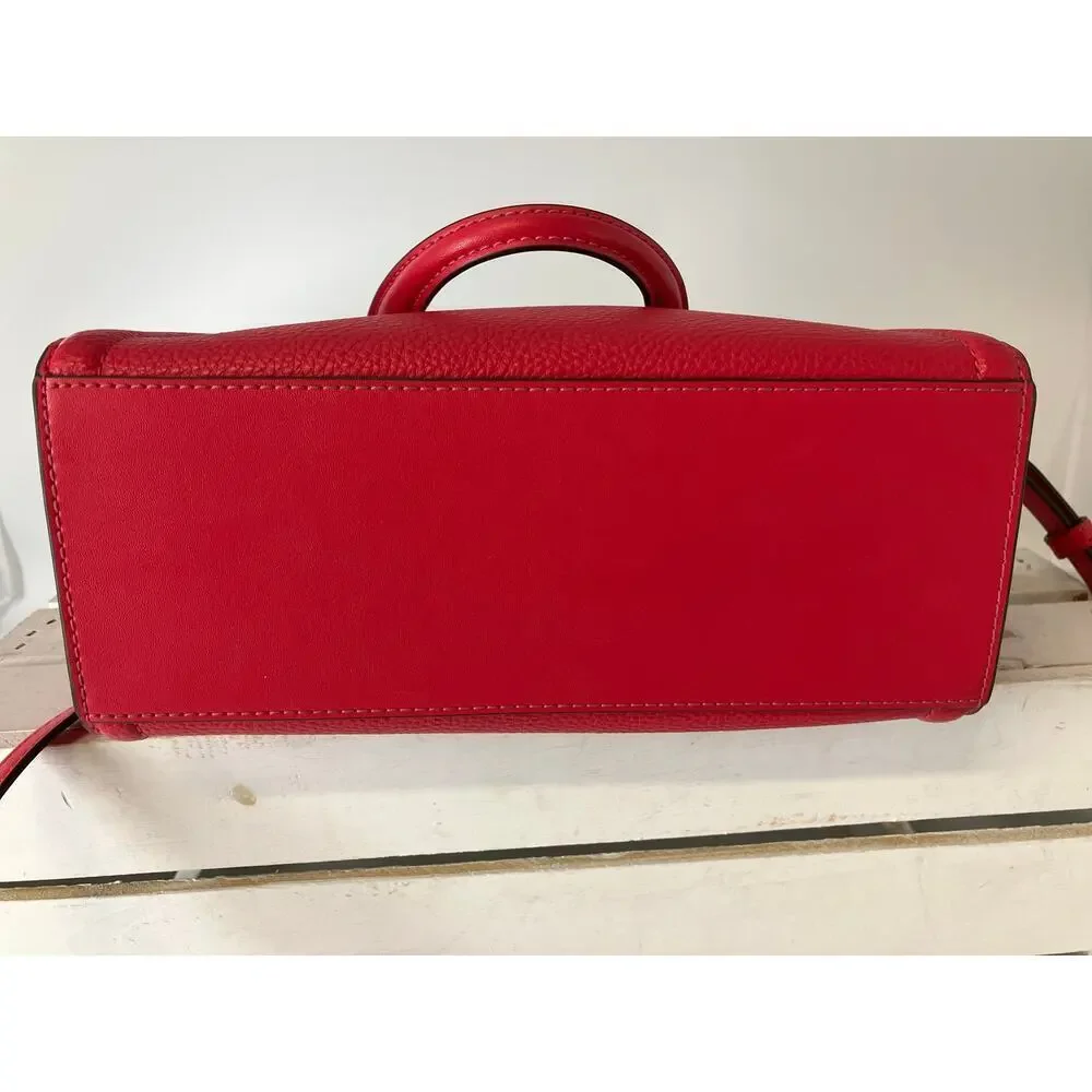 MICHAEL KORS WATERMELON COLOR PEBBLED LEATHER CROSSBODYBAG